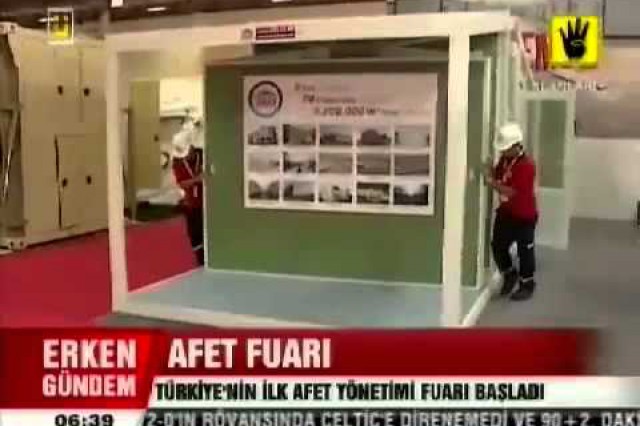 نشرة الأخبار بإذاعة [ÜlkeTV] حول معرض إدارة  الكوارث والآفات الطبيعية
